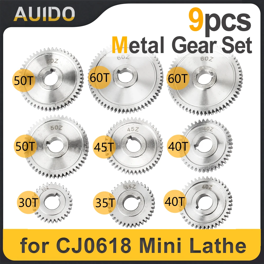 Набор инструментов CJ0618 для токарного станка по металлу 9 шт.