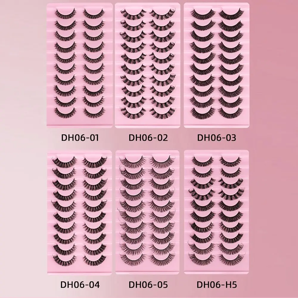 10 пар многоразовые Объемные Накладные ресницы из меха норки |