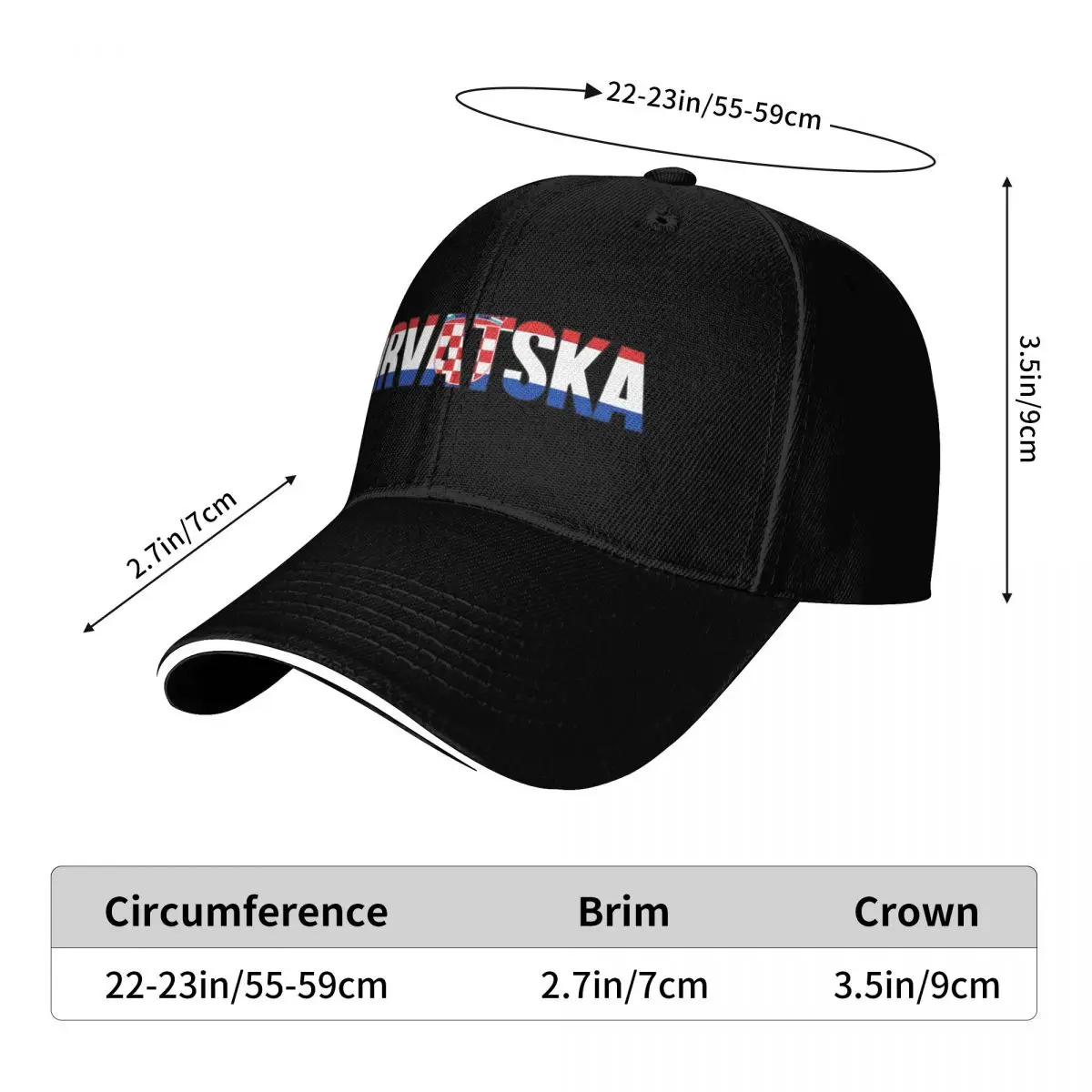 Бейсбольная кепка Croatia Hrvatska | -F- Кепка Snapback с конской шляпой мужские кепки женские