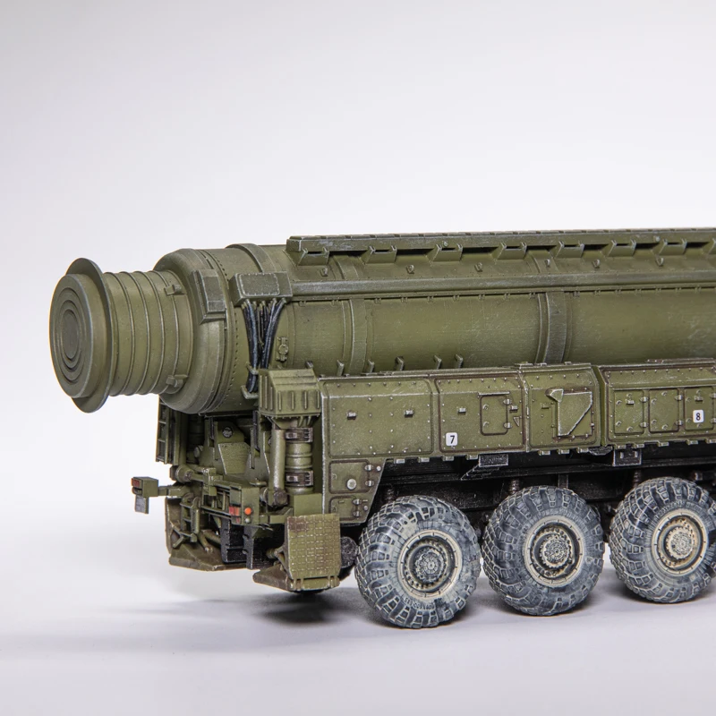 Фото AM масштаб 1:72 смола русский тополь M межконтинентальная баллистическая ракета TOPOL-M модель танка игрушки для взрослых автомобили классика подарочный дисплей №5