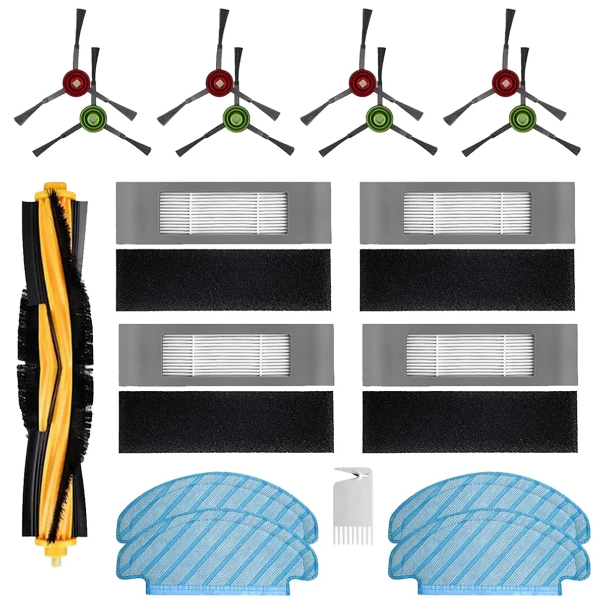 Для Yeedi Vac 2 Pro Station Max робот-пылесос запасные части фильтрующая щетка подушечки для