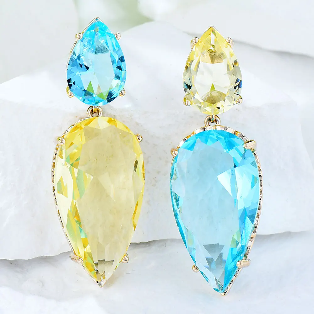 

GODKI Trendy Water Drop Earrings For Women Bohemian Earrings Geometric Drop Earring 2020 Brincos Female DIY Fashion Jewelry