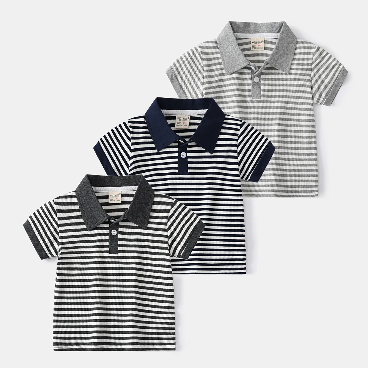 

Toddler Boys Polo Shirts Kids Summer Clothes Baby Boys Girls Shirts Short Sleeve Cotton Shirt for Boy Collar Tops Tees 2-9 Years