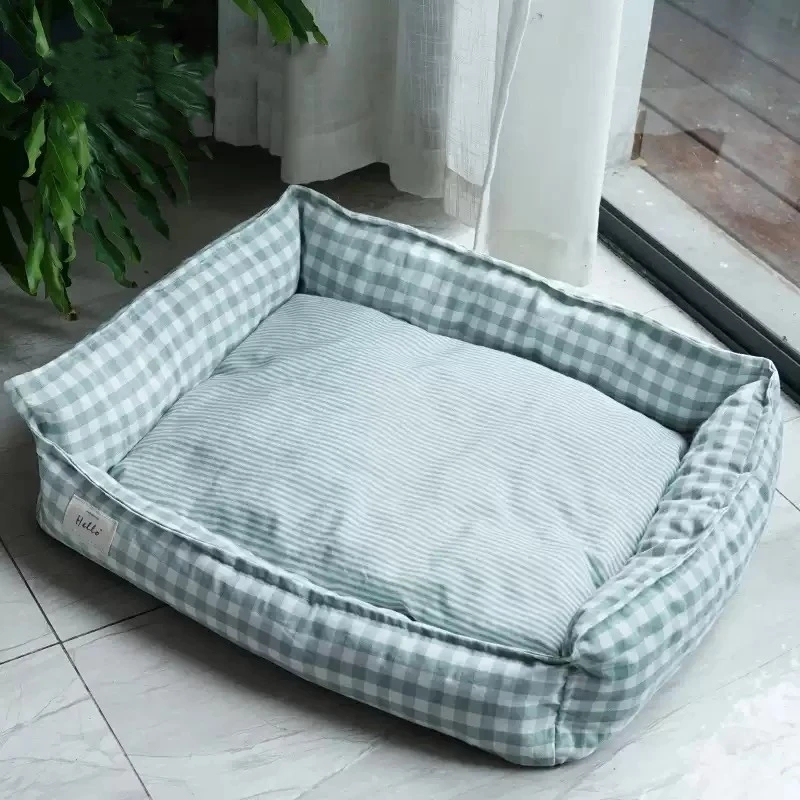 

Like Cotton Hemp Comfortable Breathable Thickened Plane Resistant Lattice Elements Cat And Dog Kennel лежанка для Pet Supplies