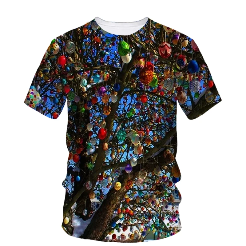 Новые летние футболки унисекс с рисунком пасхальных яиц модные повседневные