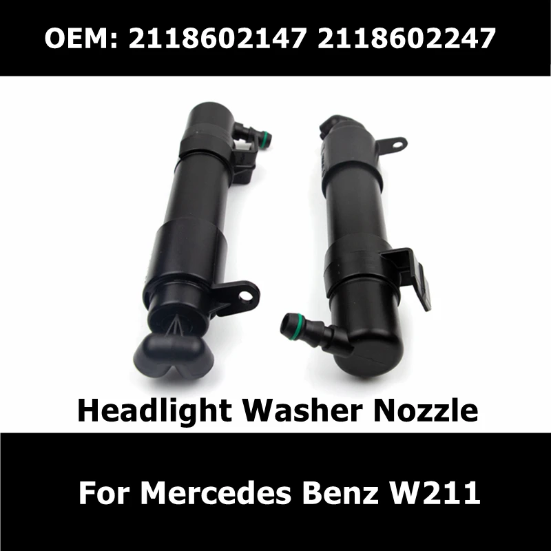 

2118602147 2118602247 1 пара насадка для омывателя фар, насос для Mercedes E320 E350 E550 E63 AMG W211 2007 2008 2009