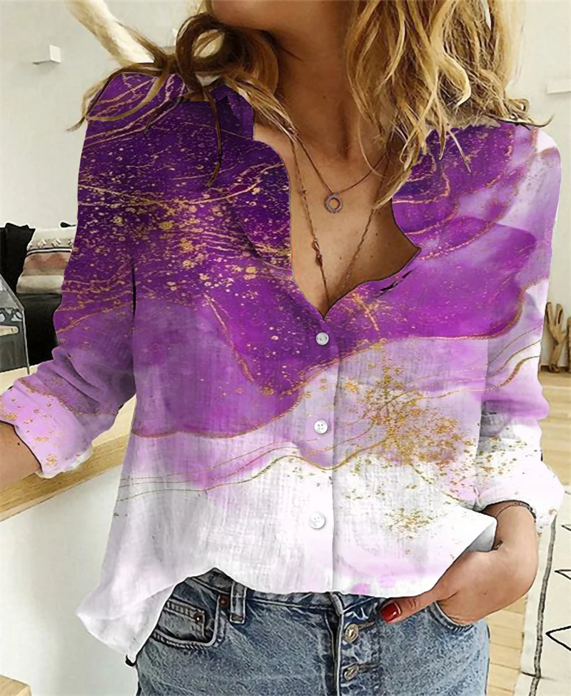 Женская льняная рубашка