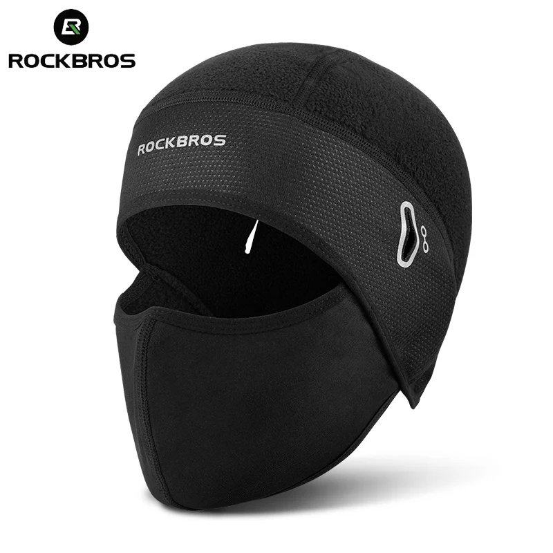 

ROCKBROS Cycling Caps Winter Windproof Warm Cycling Headwear Thermal Fleece Running Motorcycle Skiing MTB Bike Riding Mask
