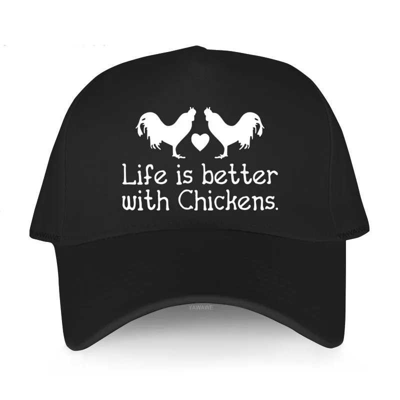 

New Leisure and comfortable baseball cap Sunlight Men hat Life Is Better with Chickens hot sale caps outdoor summer hats unisex