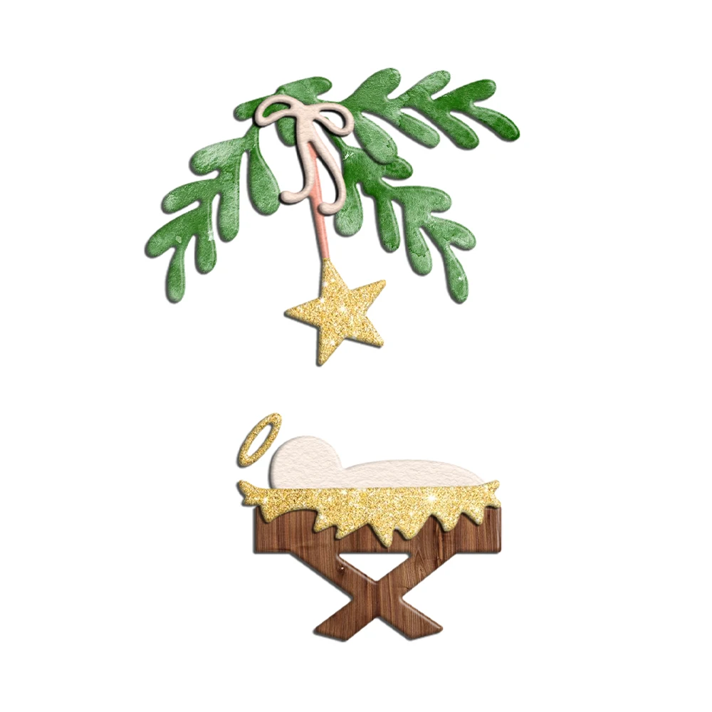 Металлические штампы для рукоделия с изображением ангела и звезд