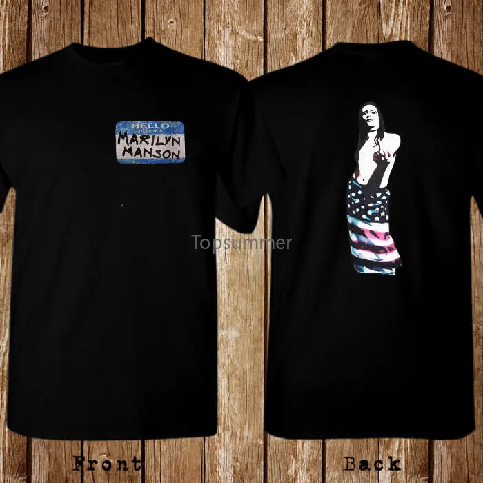 

Marilyn Manson American Flag Size S-5Xl T-Shirt