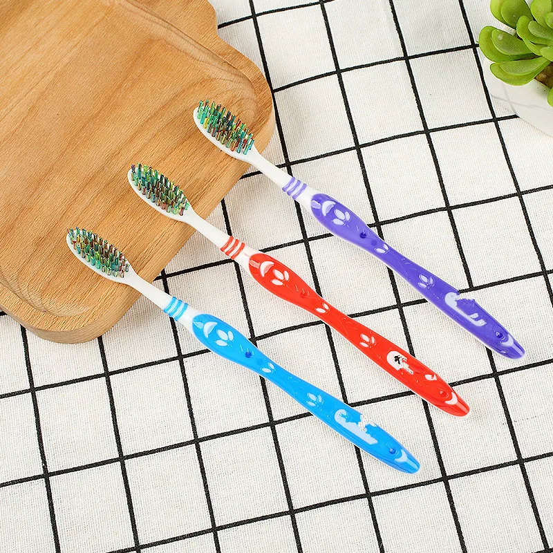 

1PC Toothbrush Whiten Tooth Super Hard Bristles Cross Remove Tongue Plaque Bacteria Smoke Coffee Stains Dental Care Teeth Brush