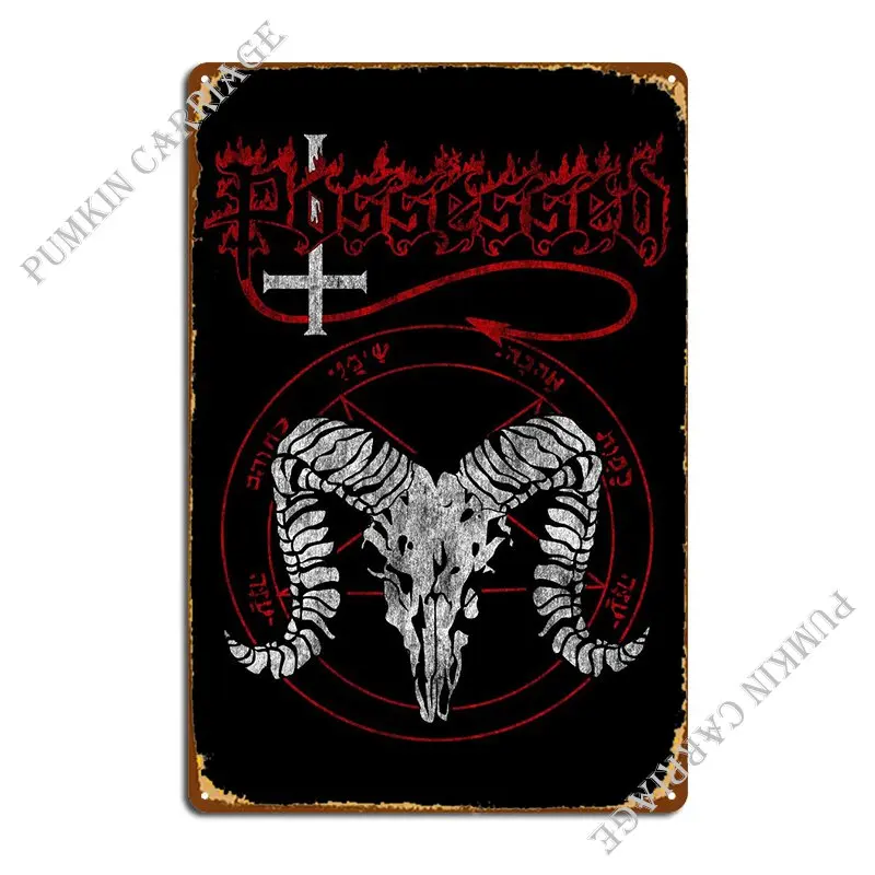 

Possessed Death Metal Metal Plaque Plates Wall Cave Bar Cinema Tin Sign Poster