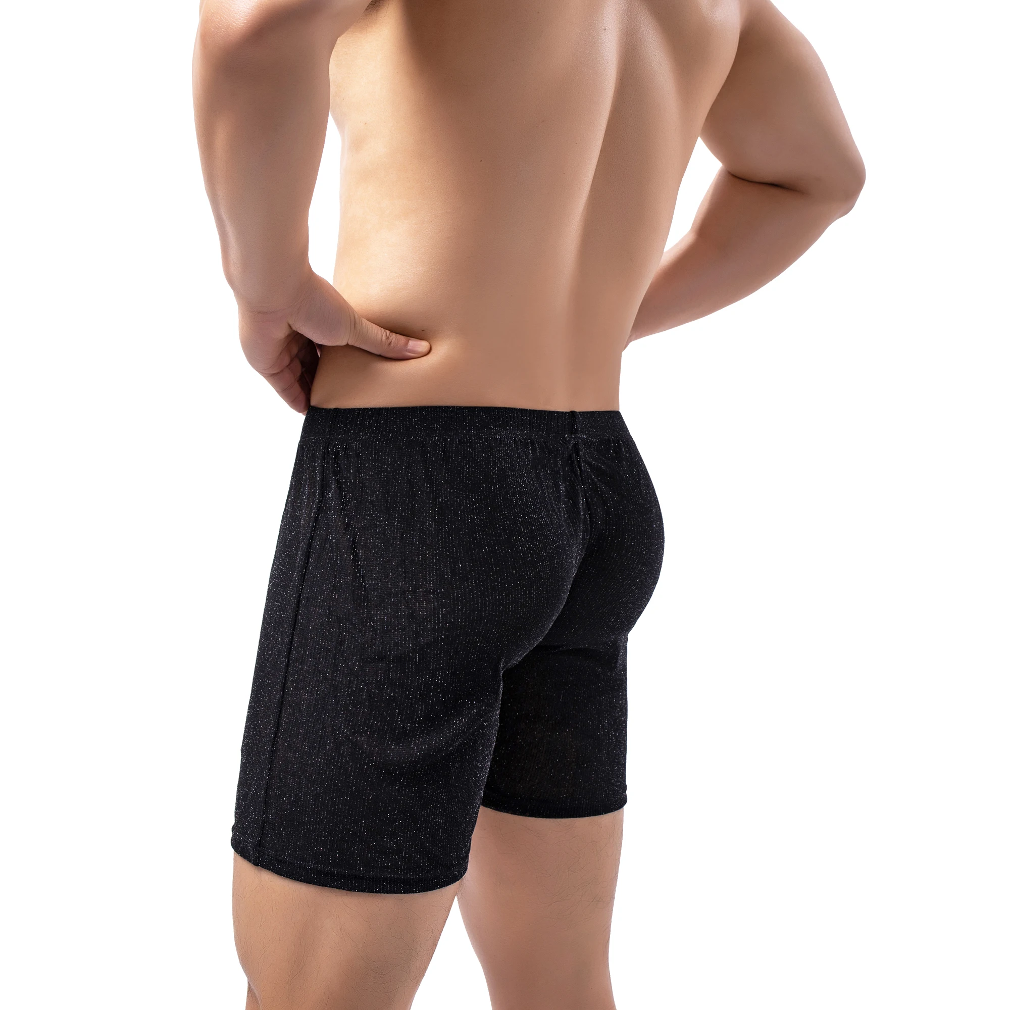 YUFEIDA Mens Sexy Transparent Boxer Shorts Underwear Lingerie See-through Mesh Sheer Lounge Boxershorts Casual Male Underpants