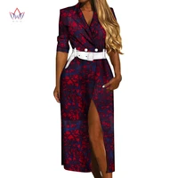 african dresses summer 2022 ladies elegant office robe dashiki bazin rich africa traditional wear short sleeve wy5334
