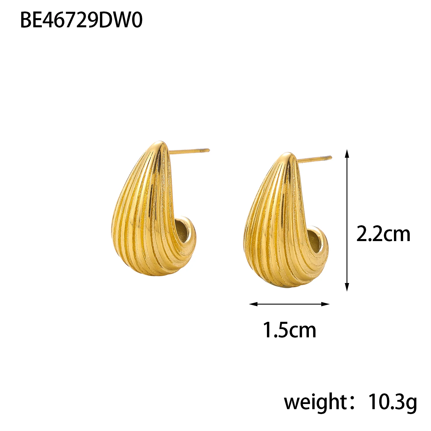 Модные Позолоченные серьги-гвоздики carliдана 18 карат в форме капли воды ювелирные