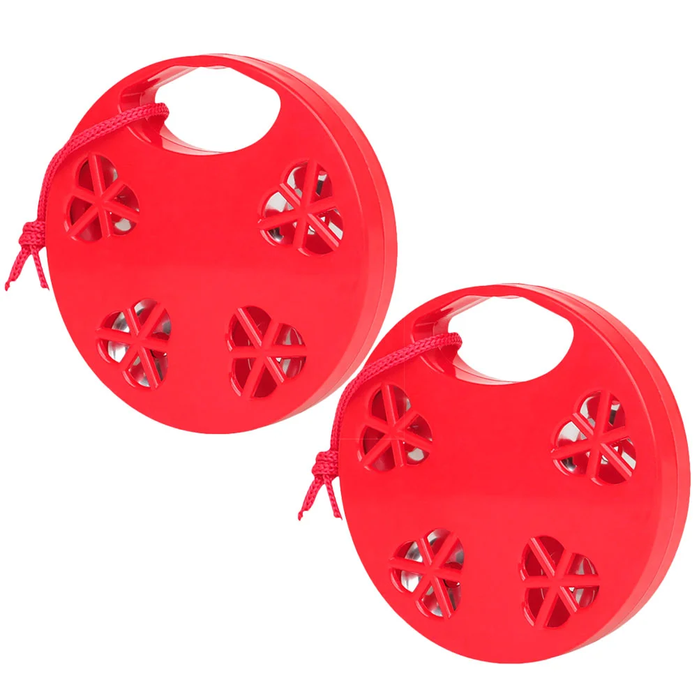 2 Pcs Toddler Musical Instruments Hand Held Tambourine Drum Tambourine Instrument Tambourine Kids Percussion Drum Instrument Toy enlarge