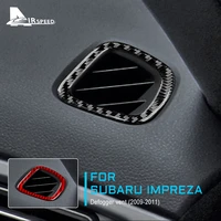 sticker subaru impreza 2009 2010 2011 car interior auto side air outlet defogger vent real carbon fiber trim frame accessories