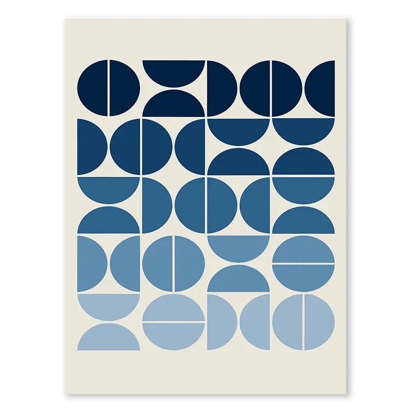 

Абстрактная синяя картина на холсте