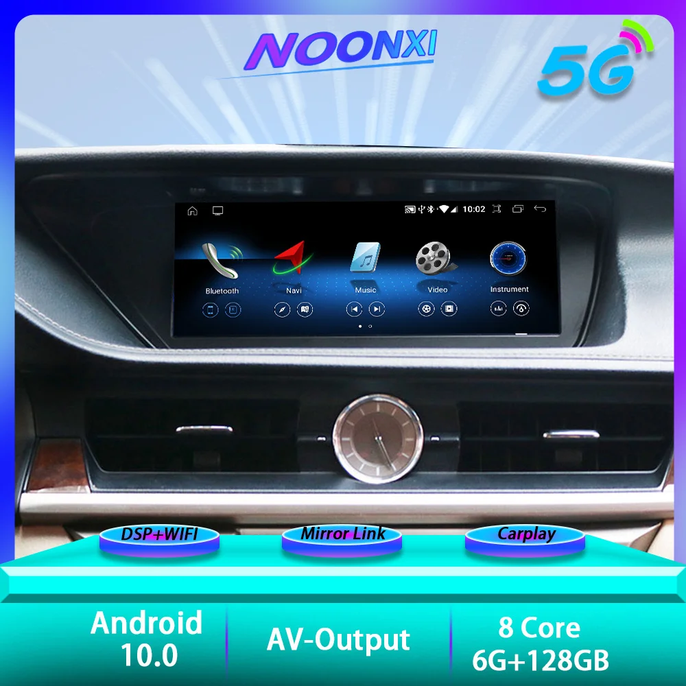 

6+128GB For Lexus ES 2013-2017 Android 10.0 Car Radio Stereo Multimedia Player GPS 5G WIFI Navigation Touch Screen DSP Head Unit