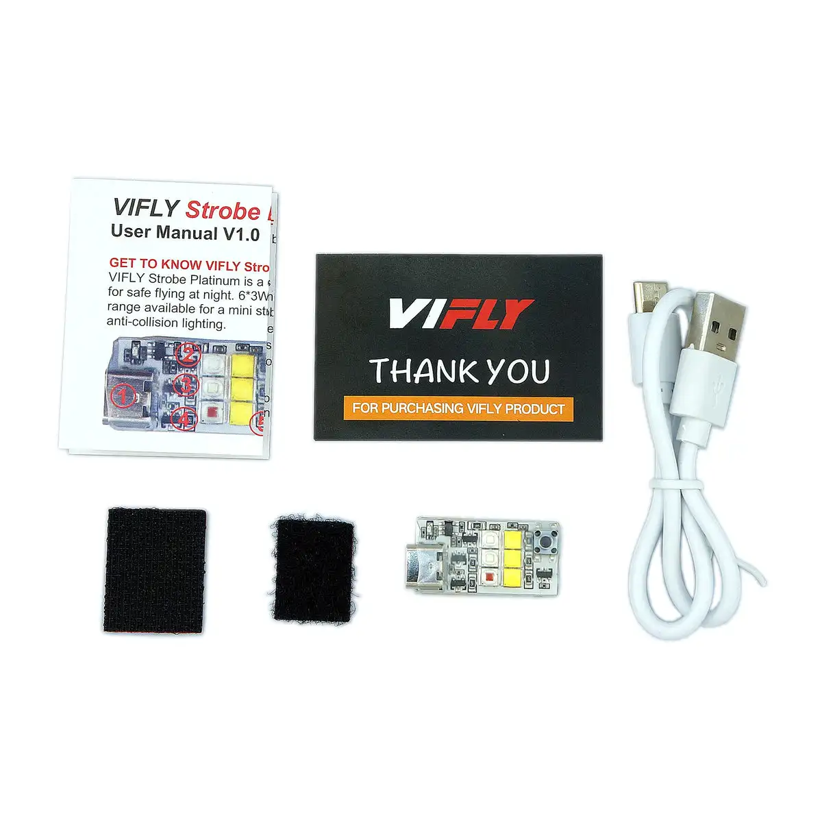 Стробоскоп VIFLY Platinum-6 светодиодные лампы Cree 1000 люмен стробоскоп для дрона