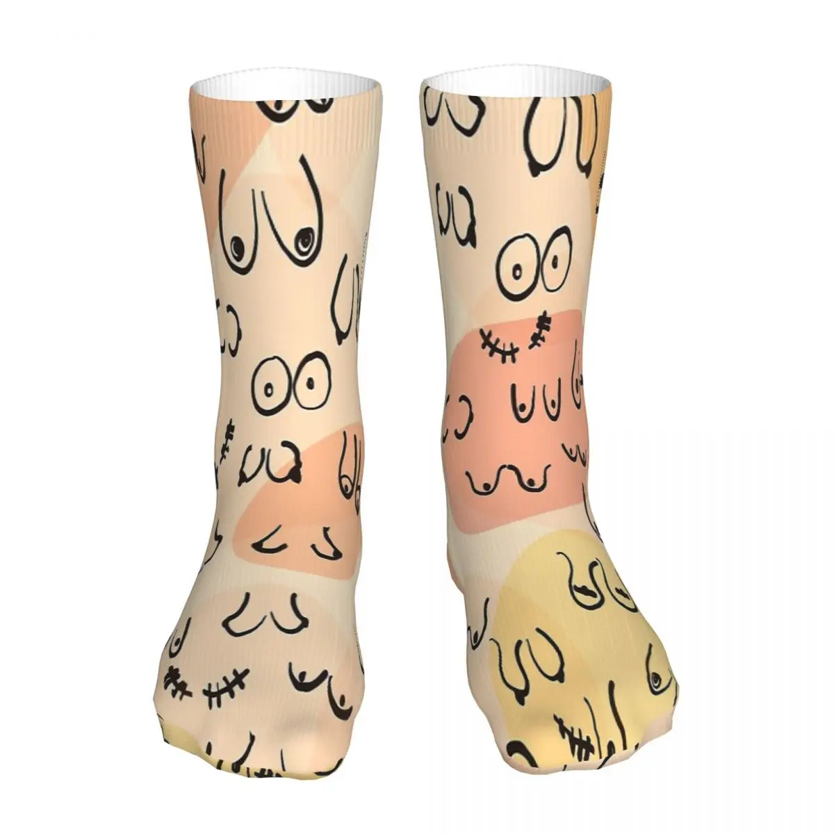 

Классические носки среднего века, мужские женские мужские чулки из полиэстера, Индивидуальные забавные