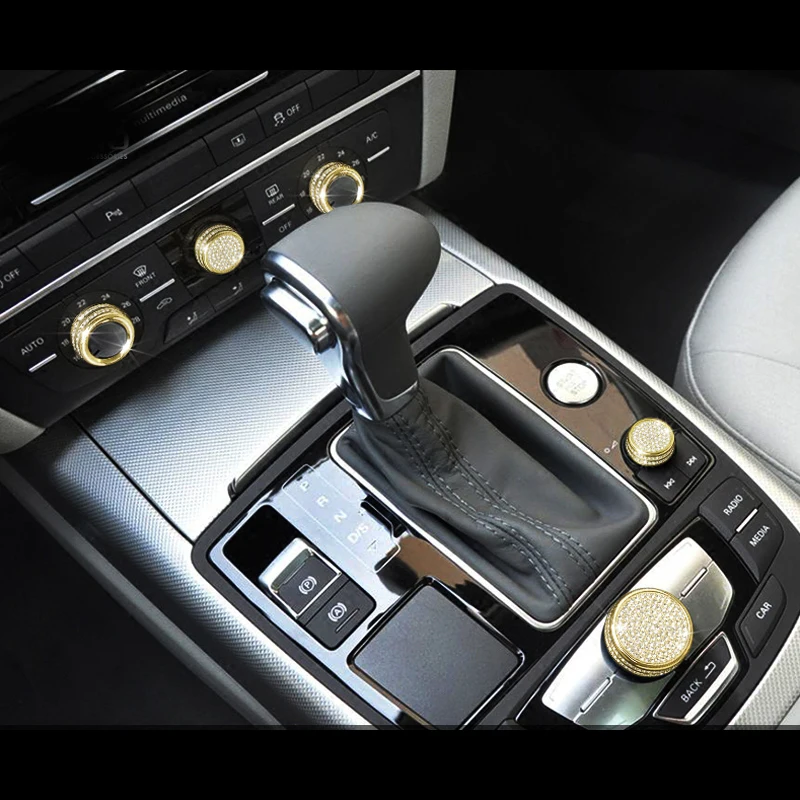 Для Audi A6 A7 C7 12-17 3 шт. Кристальный стиль центральный кондиционер A/C Переключатель