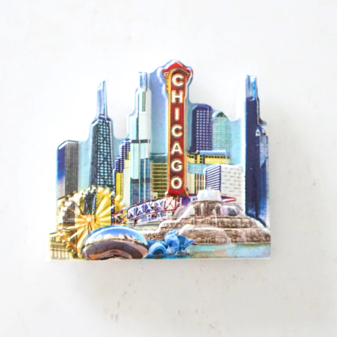 

Магниты на холодильник с видами Чикаго