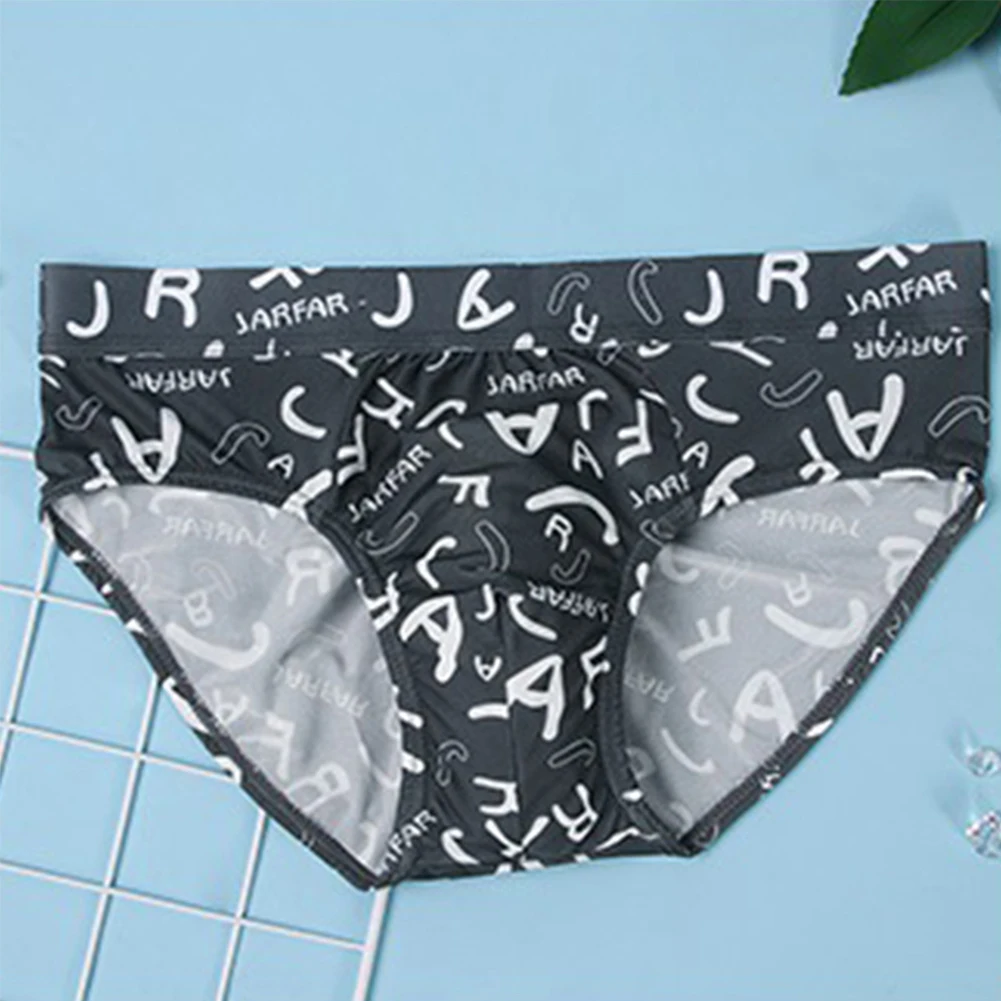 

Mens Ice Silk Briefs Low-rise Sexy Underwear Breathable Pouch Underpants