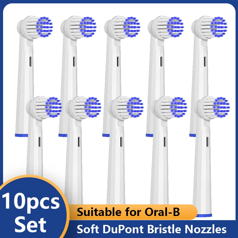 10PCS Replacement for Oral B Electric Sonic Toothbrush Brush Heads Tooth Brush Hygiene Clean Brush Head 3D Precision Clean