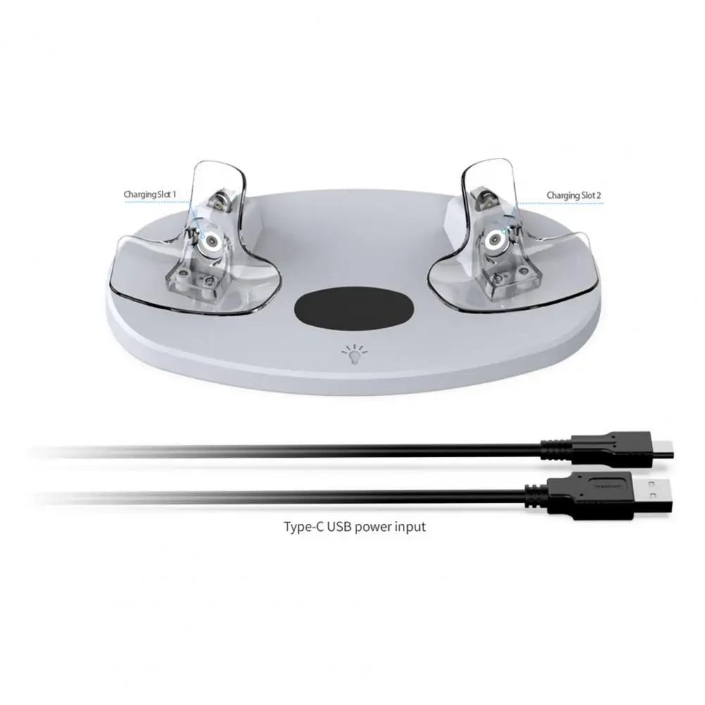 Фото Практичная Зарядная база безопасная ручка подключение контроллера Plug Play зарядная док-станция с двойной ручкой зарядная станция Быстрая зарядка №3