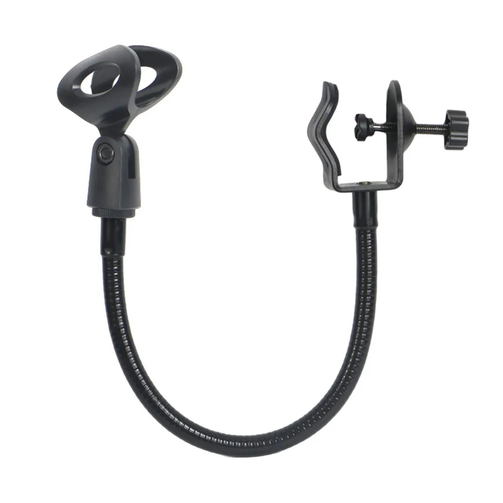 

Microphone Holder Clip Tools Black Broadcasting Live Flexible For Radio