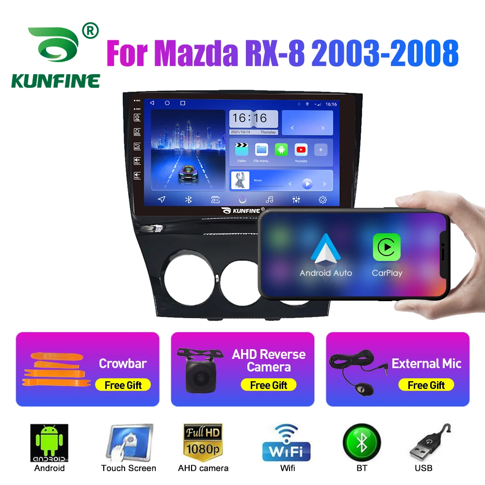 

Автомобильный радиоприемник для Mazda RX-8 2003-2008 2Din Android Восьмиядерный автомобильный стерео DVD GPS навигатор плеер Мультимедиа Android Авто Carplay