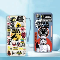 fashion knight star wars phone case for xiaomi redmi note 11 11s 11t 10s 10 9s 9t 9 8t 8 pro plus 7 5g liquid rope cover