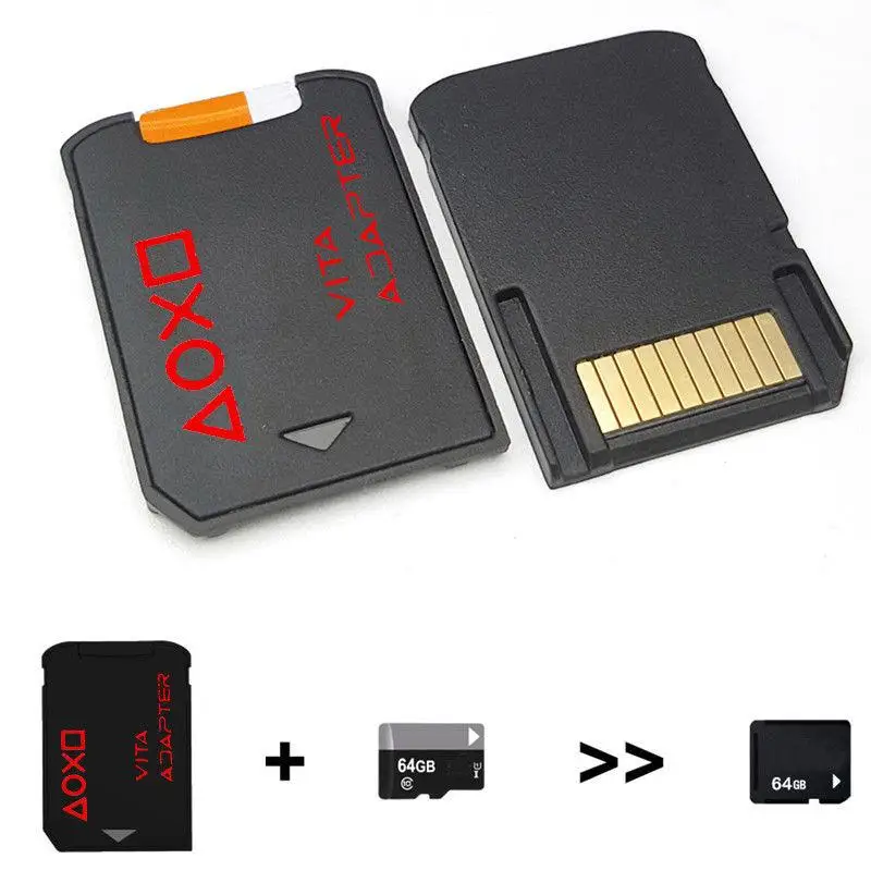 

Latest Version V3.0 SD2Vita PSVita Game Card To Card Adapter For PS Vita PSV 1000 2000 Support Up To 256GB Micro SD Cards