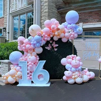 179pcs macaron balloons garland birthday party balloon decor maca purple pink orange ballon arch baby shower wedding decoration