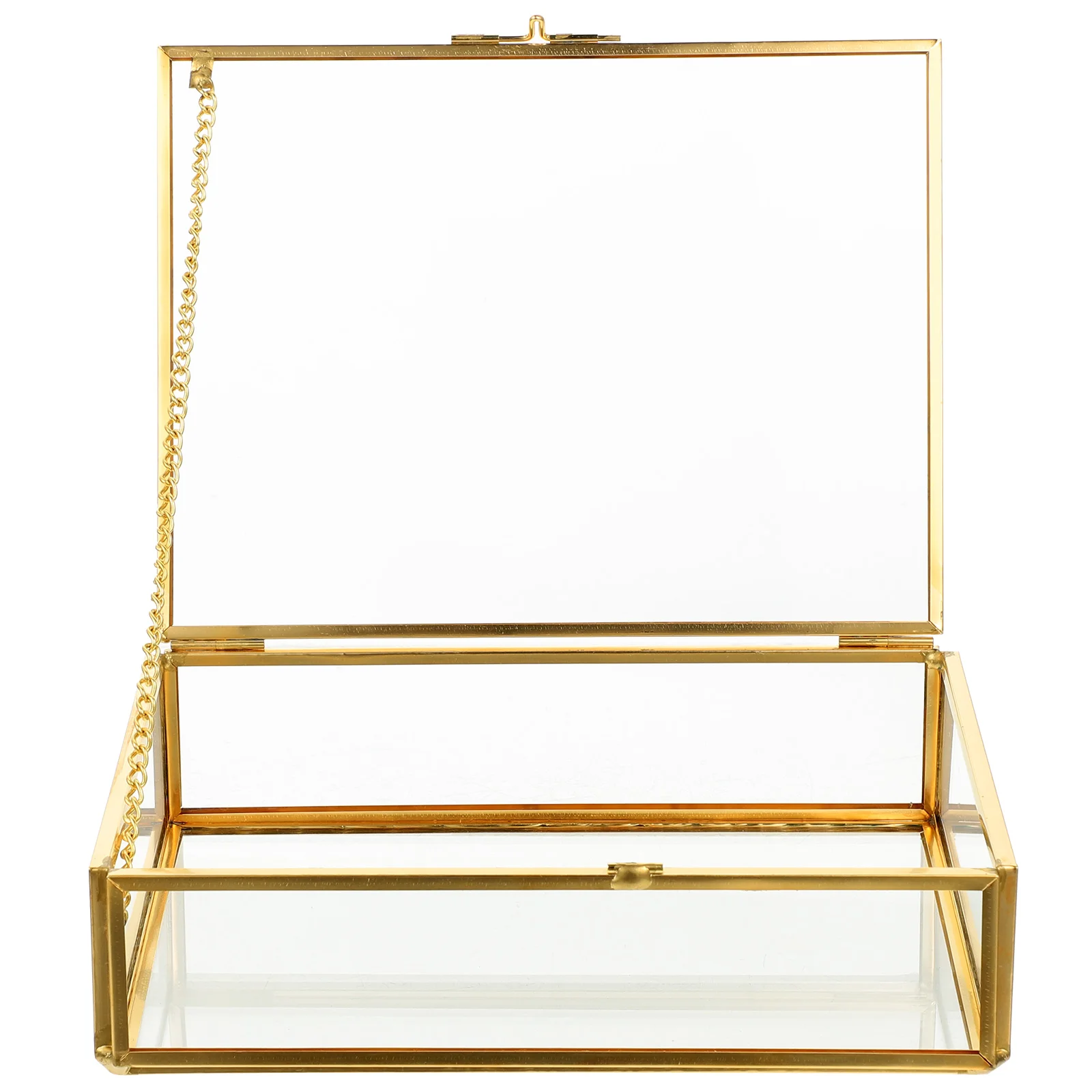 

Boxorganizer Clear Jewelry Keepsake Display Case Photo Trinket Decorative Geometric Pirate Storage Vintage Flower Preserved