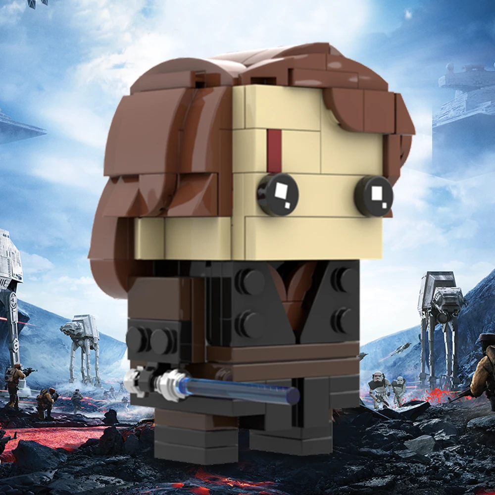 

MOC Anakined Brickheadzs Space Movie Bricks Figures Character Warriors Battles Model Building Block Kids Toy Birthday Gift