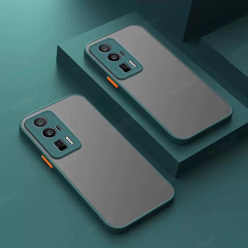 For Poco F5 Pro Case Cover Xiaomi Poco F5 Pro Capas New Shockproof Phone Back Bumper Matte Translucent Cover For Poco F 5 F5 Pro