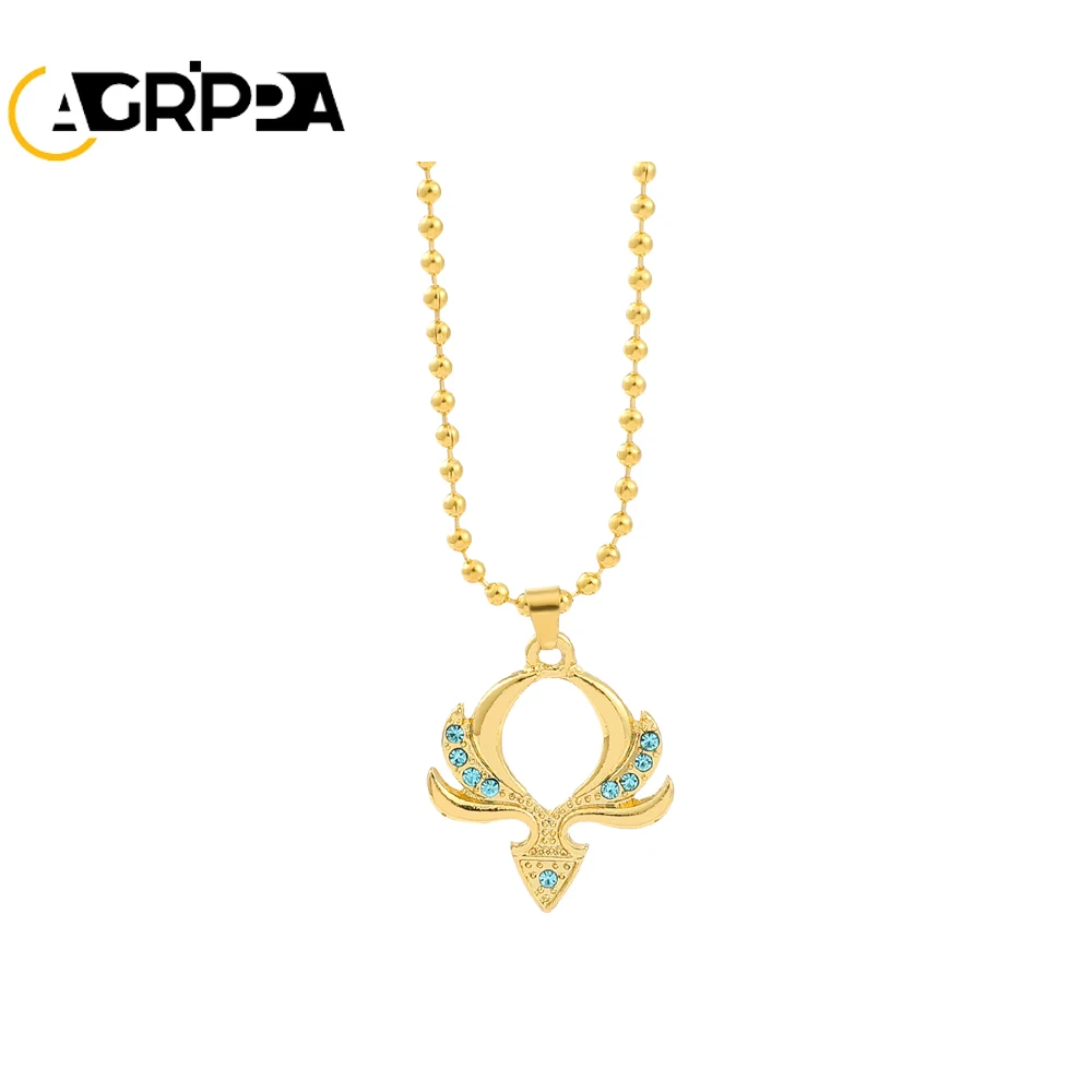 

Agrippa Genshin Impact Fashion Charm Necklace Gold Plated Pendant Necklaces Korean Jewelry Mens Choker Chains Anime Accessories