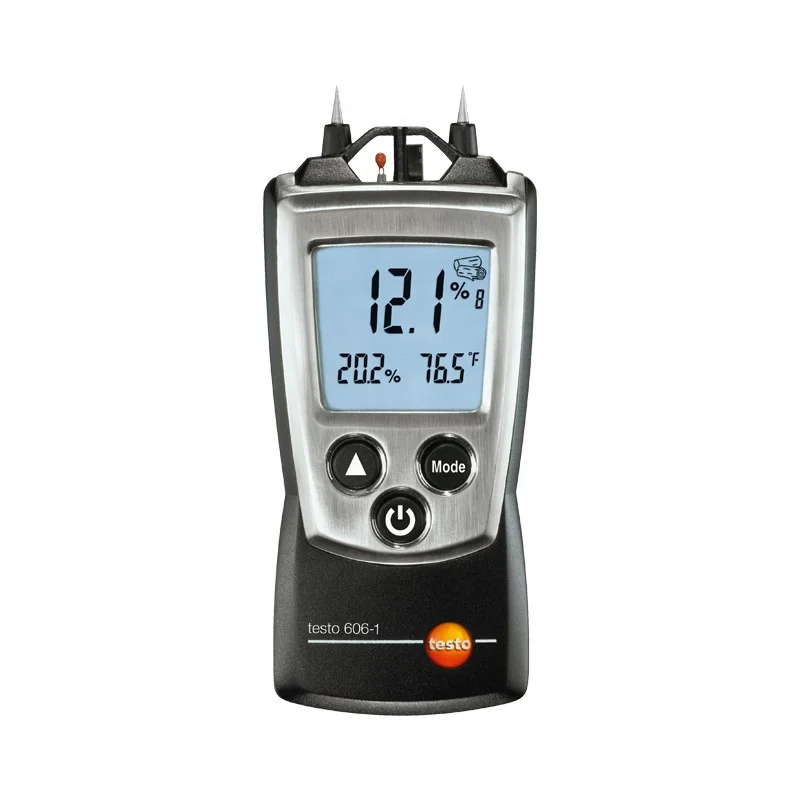 

Original Testo 606-1 Moisture Meter for Wood Moisture, Testo 0560 6060 Digital Moisture Meter with Calibration Certificate