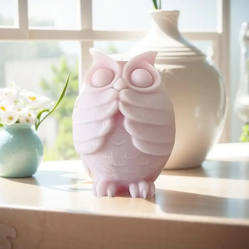 3D силиконовая форма для совы гибкая мыла свечей антипригарная литья из смолы