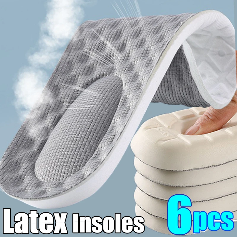 6pcs Sports Shoes Insoles Super Soft Running Insole for Feet Shock Absorption Baskets Shoe Sole Arch Support Orthopedic Inserts