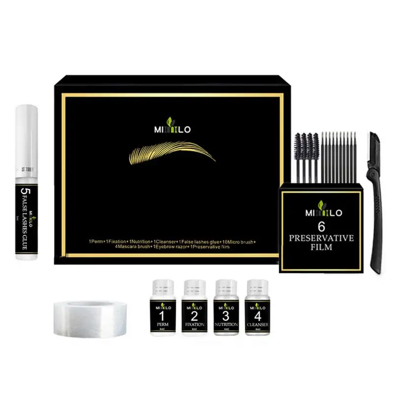 

Brow Lash Lift Kit Black Lash Lift And Color Kit Brow Lamination And Color Kit DIY Perm For Lashes And Brows Professional Lift