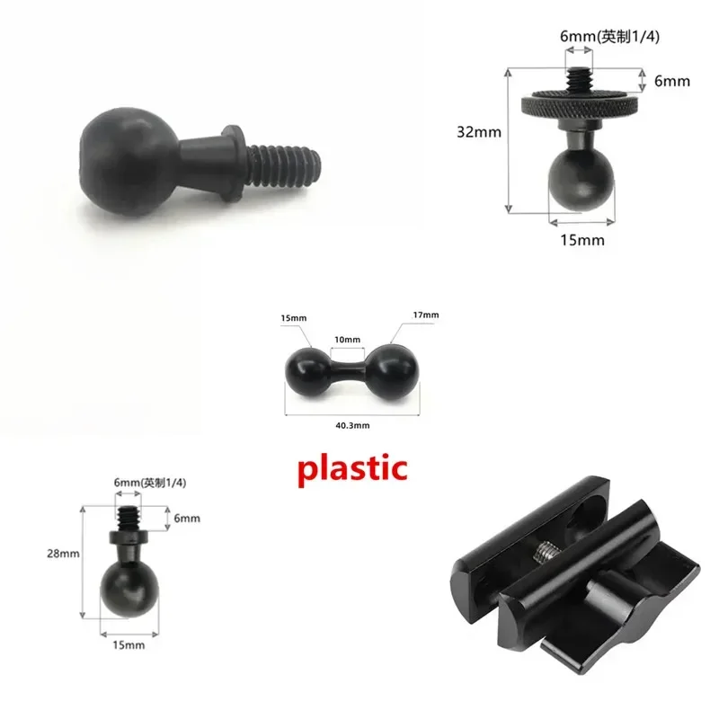 Держатель с двумя шариками для экшн-камеры 15-15 мм
