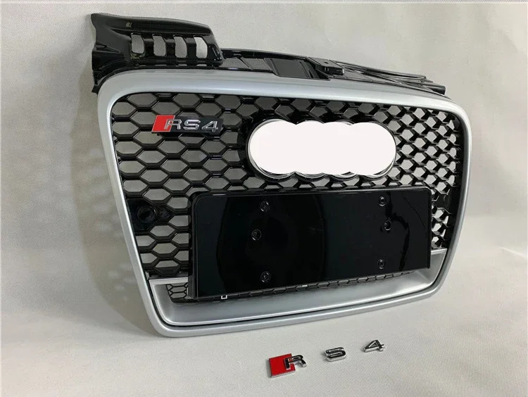 Quattro RS4 в автомобильных решетках Передний бампер B7 стиль центральный сотовый