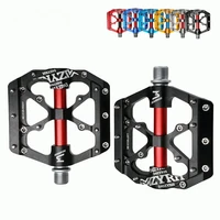 3 bearings mountain bike pedals platform bicycle flat alloy 916 pedals bike accessories non slip alloy flat pedal