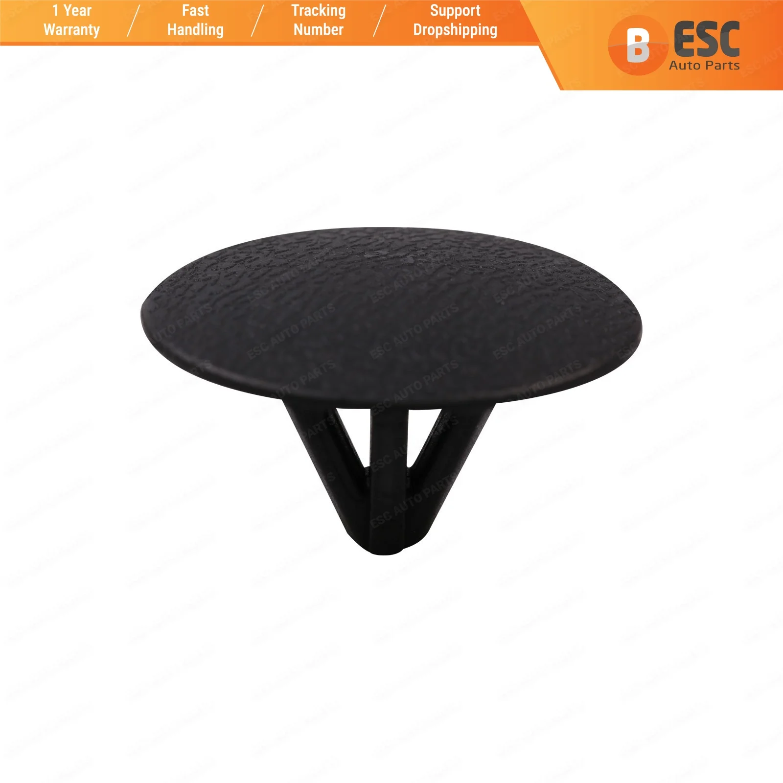 

ESC ECF1348 10 Pieces Hood Insulation Retainer Black for Hyundai : 81126-37010