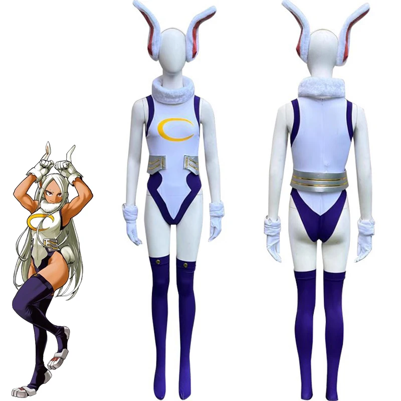 

Anime My Hero Academia Miruko Mirko Rumi Usagiyama Cosplay Costume Adult Women Girls Rabbit Jumpsuit Outfit Bodysuit Zentai