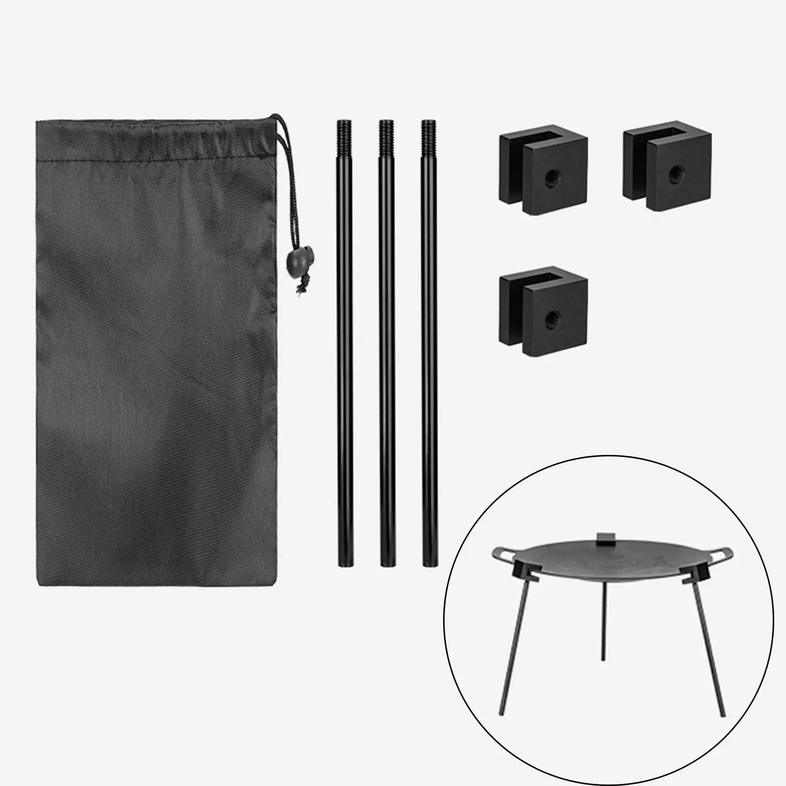 Тренога для гриля жаростойкая практичная подставка надежный Штатив костра